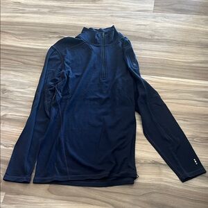 Smartwool Navy Long Sleeve Quarter-Zip Shirt